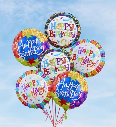 Bouquet of Balloons - Birthday Mylar Balloons