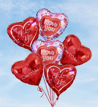 Bouquet of Balloons - Love & Romance Mylar Balloons