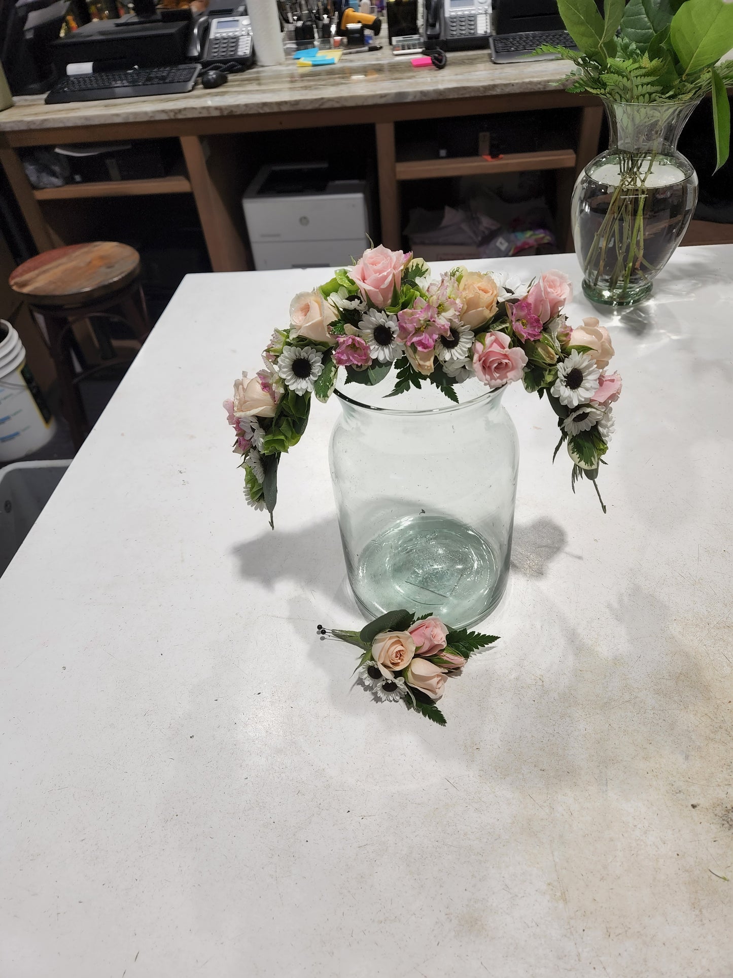 Custom Floral Crown Hair Accessory Homecoming and Prom