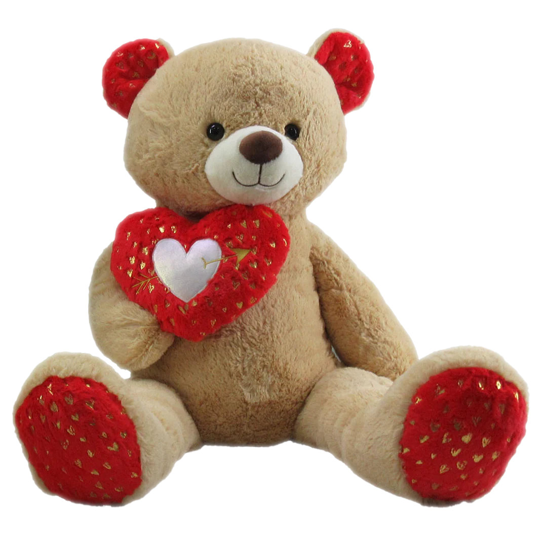 42" Brown Bear with Heart Plush