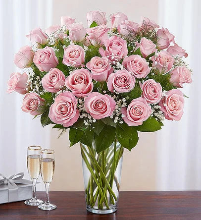 Premium Long Stem Pink Roses