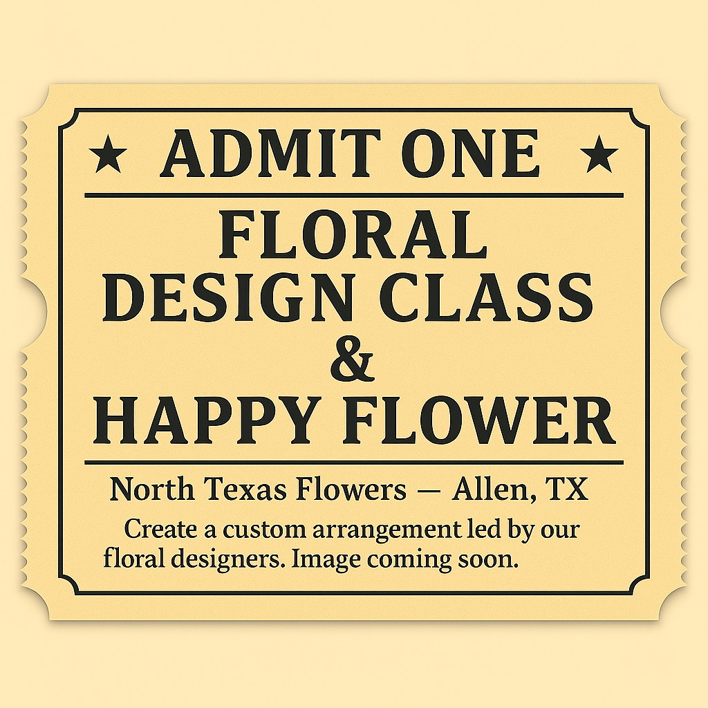 Floral Design & Happy Flower Class November 25 - Fall Foliage and Flowers in a cornucopia