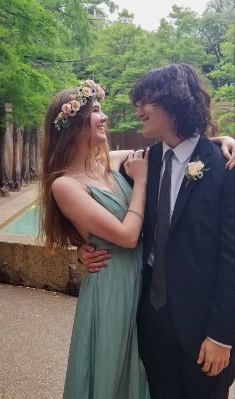 Custom Floral Crown Hair Accessory Homecoming and Prom