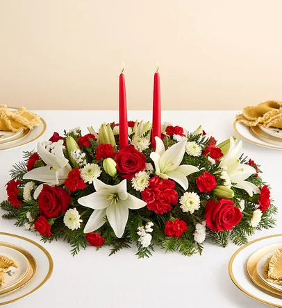 Traditional Christmas Centerpiece