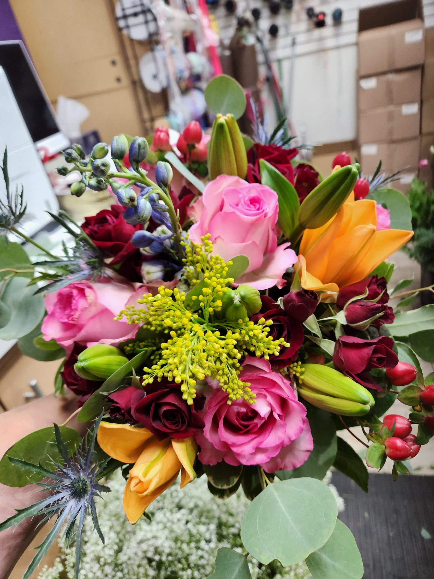 Custom Handtied Bouquet Homecoming and Prom