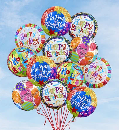 Bouquet of Balloons - Birthday Mylar Balloons