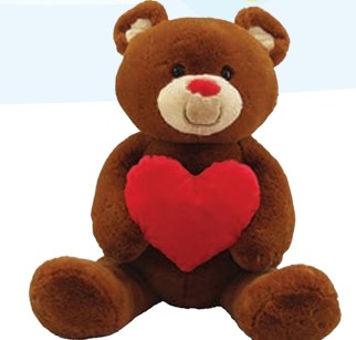 40' Bear with Red Heart (Large Plush)