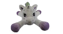 39.4" White Unicorn Plush