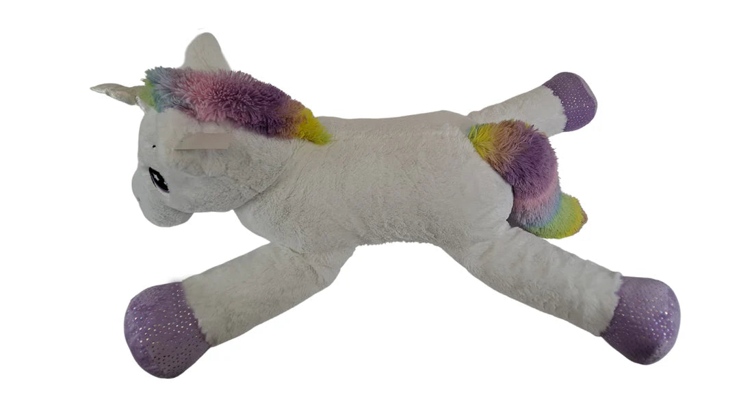 39.4" White Unicorn Plush