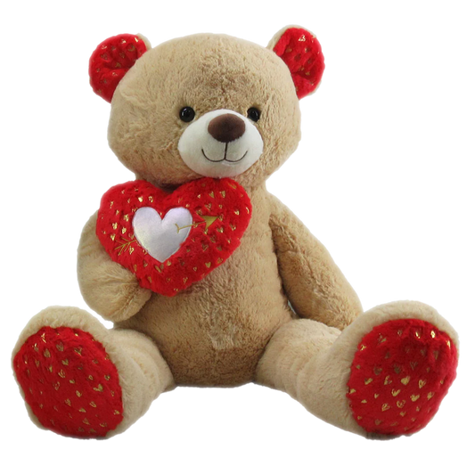 42" Brown Bear with Heart Plush